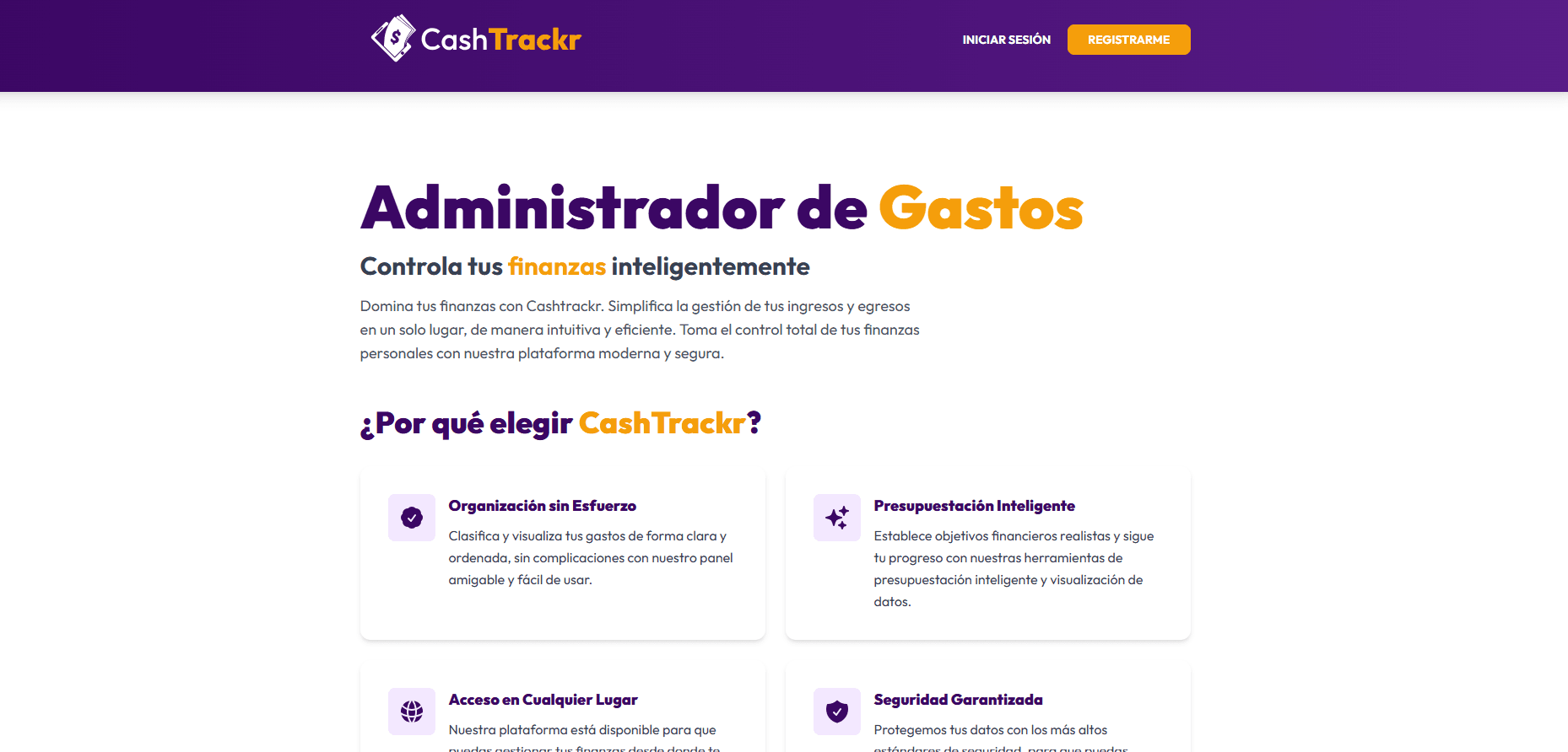 Captura de pantalla de CashTrackr