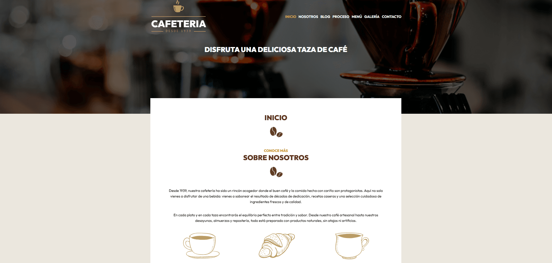 Captura de pantalla de Cafetería desde 1939
